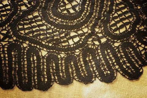 Lace-making process Stock Photos