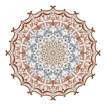 Lace Patterns on white background. 스톡 일러스트