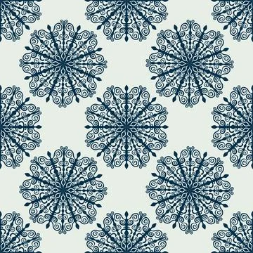 Lace seamless pattern in elegant style for background or tablecloth fabric .. Stock Illustration