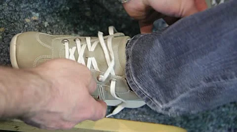 Lace shoes Video stock 10812315