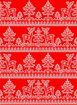 Lace snowflakes borders Illustrazione stock