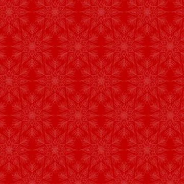Lace snowflakes pattern border Stock Illustration
