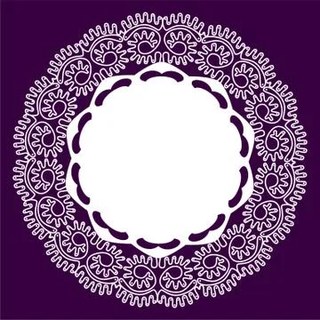Lace vector background Illustrazione stock