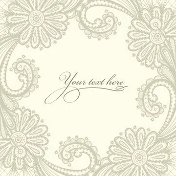 Lace vector design. Stock Illustration