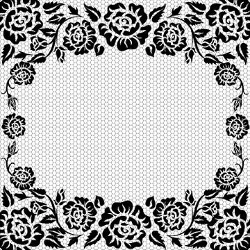 Lace vintage background Stock Illustration