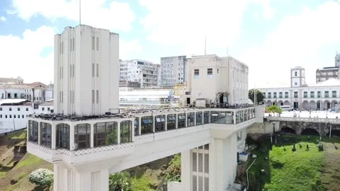 Lacerda Elevator (Aerial image). Stock Footage 231265640