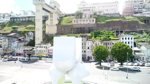 Lacerda Elevator (Aerial image). Stock Footage 231265642