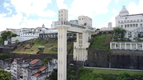 Lacerda Elevator (Aerial image). Stock Footage 231265647
