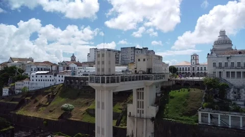 Lacerda Elevator (Aerial image). Stock Footage 231265710