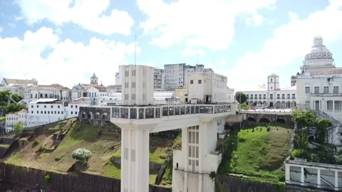 Lacerda Elevator (Aerial image). Stock Footage 231265712