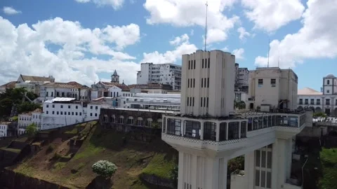 Lacerda Elevator (Aerial image). Stock Footage 231265736
