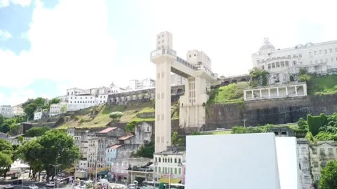 Lacerda Elevator (Aerial image). Stock Footage 231265742