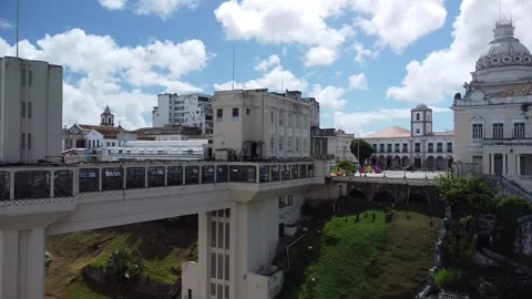 Lacerda Elevator (Aerial image). Stock Footage 231265750