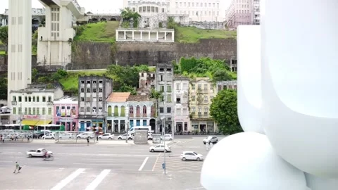 Lacerda Elevator (Aerial image). Stock Footage 231265756