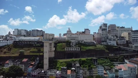 Lacerda Elevator (Aerial image). Stock Footage 231265778