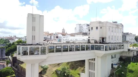 Lacerda Elevator (Aerial image). Stock Footage 231265784