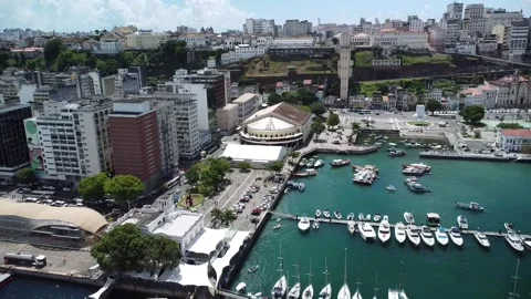 Lacerda Elevator (Aerial image). Stock Footage 231265805