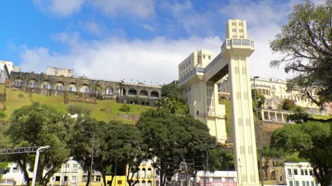 Lacerda elevator in Salvador Bahia  Vídeos de archivo 319211556
