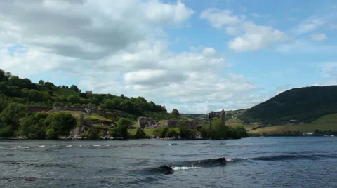 Lach Ness Castle Stock Footage 40701924