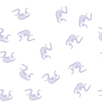 Lacing bariatric glyph seamless pattern Stock Illustration