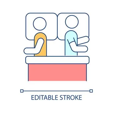 Lack of commitment RGB color icon Stock Illustration