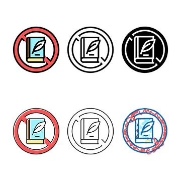 Lack of education designs poverty problem color icon vector Illustrazione stock