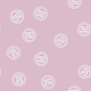 Lack of education poverty problem line seamless pattern Stock Illustration