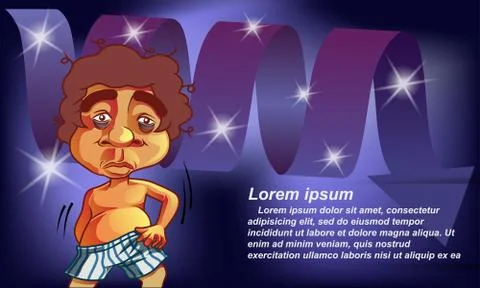 Lack of sleep. Stock Illustration