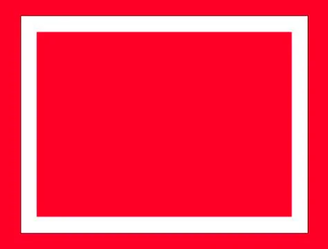 Lack thin rectangular frame on the red background. Stock Illustration