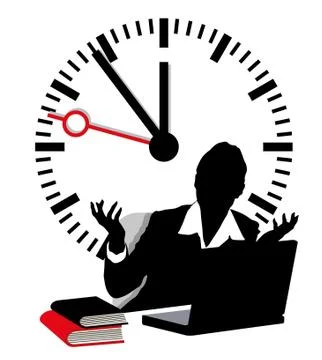 Lack of time Stock Illustration