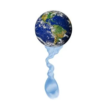 Lack of water concept on earth. Elements of this image furnished by NASA. Foto stock