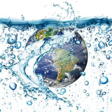 Lack of water on earth. Elements of this image furnished by NASA. Foto stock