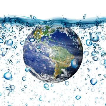 Lack of water on world concept. Elements of this image furnished by NASA. Foto stock