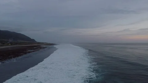 Lackey Beach and Beautiful wave with Drone View in Sumbawa Indonesia Stock Footage 118490253