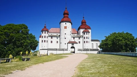 Lacko castle in summer Stock Footage 97223732