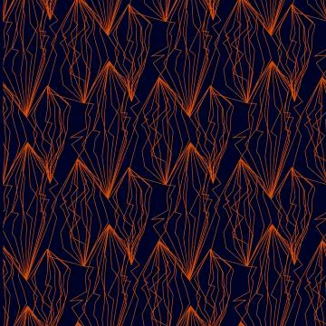 Laconic orange light lines seamless pattern イラスト素材
