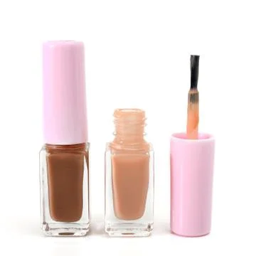 Lacquer bottles Stock Photos