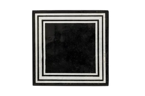 Lacquer box isolated on white background (top view) Stock Photos