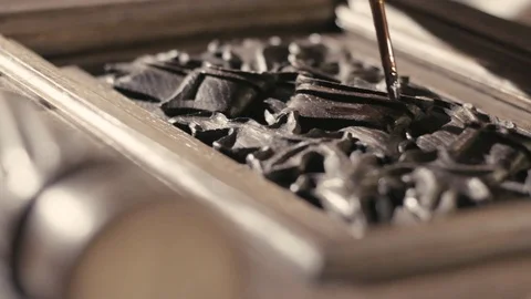 Lacquer coating. Stock Footage 72493188