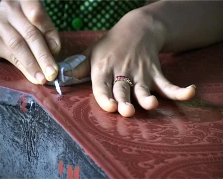 Lacquer manufacture Stock Footage 312136