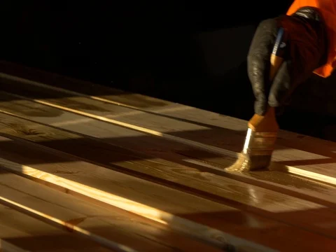 Lacquered diagonal flooring boards. Close up. Stock Footage 73269871