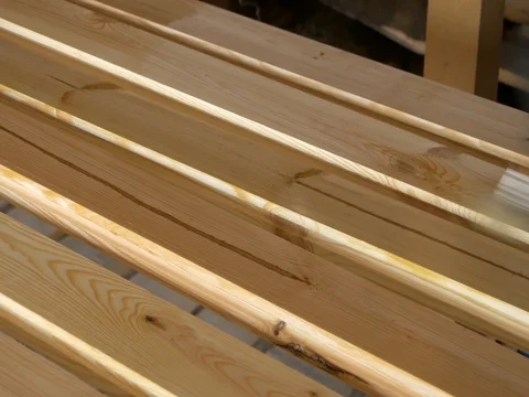Lacquered diagonal flooring boards. Stock Footage 73248954