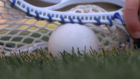 Lacrosse Face off Ground Stick Training 스톡 동영상 127998641