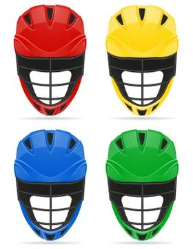 Lacrosse helmets vector illustration Stock Illustration