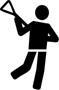 Lacrosse Pictogram Stock Illustration