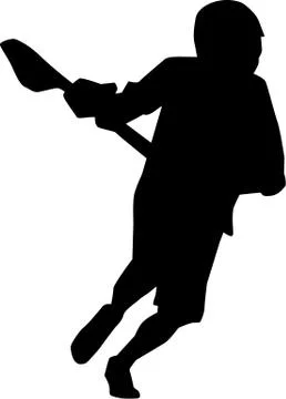 Lacrosse Player Stock Illustration