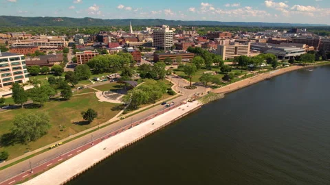 LaCrosse Riverside Park 스톡 동영상 252150076