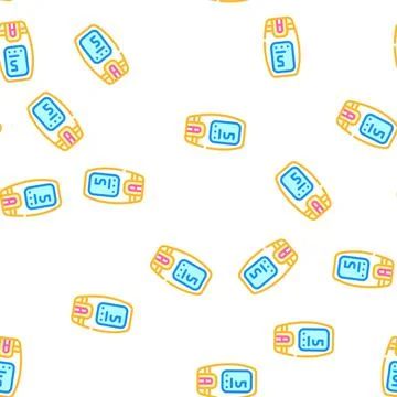 Lactate control tool vector seamless pattern Stock Illustration