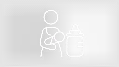 Lactation room white line animation Stock Footage 312200769