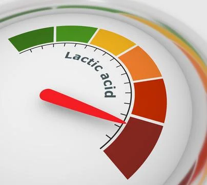 Lactic acid measuring process Ilustração Stock